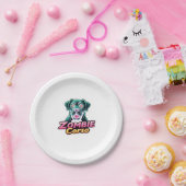 Cane Corso Italian Mastiff Zombie Dog Halloween Es Pappteller (Party)