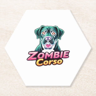Cane Corso Italian Mastiff Zombie Dog Halloween Es Untersetzer