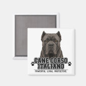 🐾 Cane Corso Italiano 🐾 Magnet (Vorderseite/Rückseite)