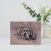 Cane Corso - Italienischer Mastiff Puppy Postkarte (Stehend Vorderseite)