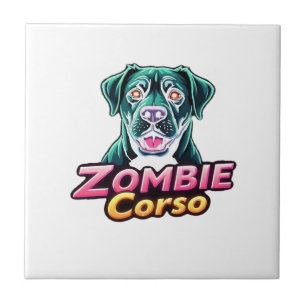 Cane Corso Italienischer Mastiff Zombie-Hund Hallo Fliese