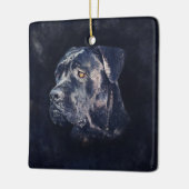 Cane Corso - Italienisches Mastiff Portrait Keramikornament (Links)