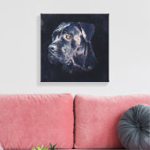 Cane Corso - Italienisches Mastiff Portrait Leinwanddruck (Insitu (Wohnzimmer))