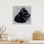 Cane Corso - Italienisches Mastiff Portrait Poster (Küche)