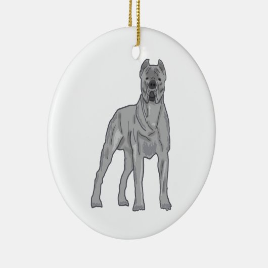 Cane Corso Keramik Ornament (Rechts)