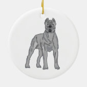 Cane Corso Keramik Ornament (Hinten)
