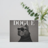 Cane Corso Luxus-Mode-Editorial Postkarte (Stehend Vorderseite)
