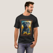 Cane Corso Malerei Sonnenblume Blume Mutter Frauen T-Shirt (Vorne ganz)