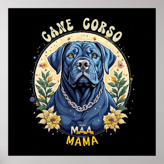 Cane Corso Mama Poster (Vorne)