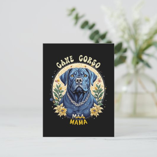 Cane Corso Mama Postkarte (Stehend Vorderseite)