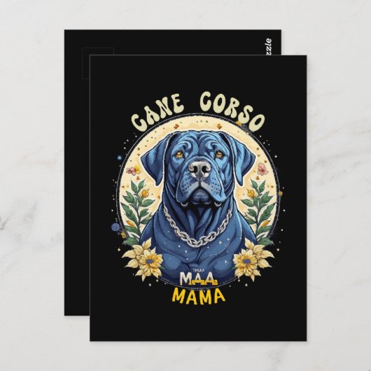 Cane Corso Mama Postkarte (Vorne/Hinten)