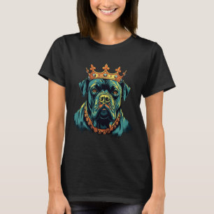 Cane Corso mit Crown Presa Canario 4 T-Shirt