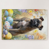 Cane Corso mit Ostereier Urlaub Puzzle (Horizontal)