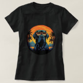 Cane Corso mit Sonnenbrille Presa Canario 13 T-Shirt (Design vorne)