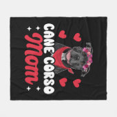 Cane Corso Mutter Fleecedecke (Vorderseite (Horizontal))