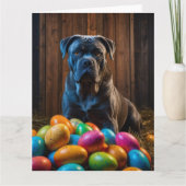 Cane Corso Ostereier Karte (Vorderseite)