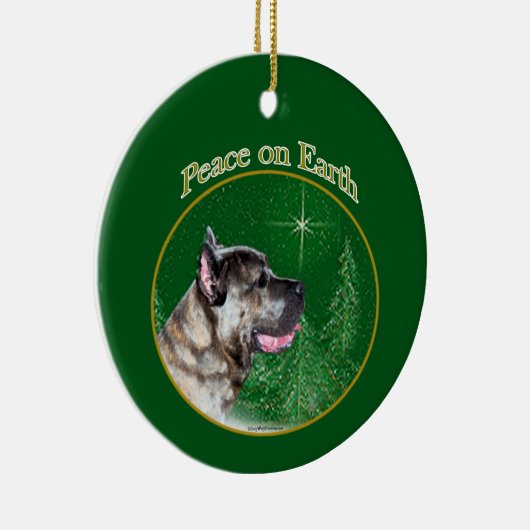 Cane Corso Peace Keramik Ornament (Rechts)