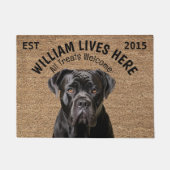 Cane Corso Personalisiert Pet Fußmatte (Vorderseite)