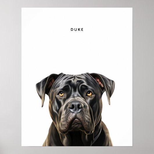 Cane Corso Personalisiert Print Poster (Vorne)