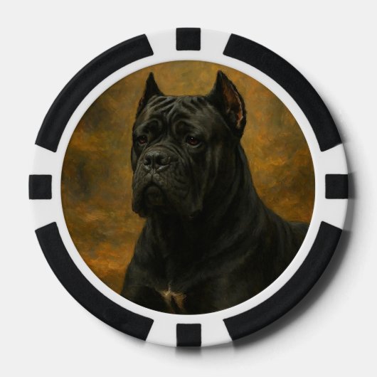 Cane Corso Pokerchips (Vorderseite)