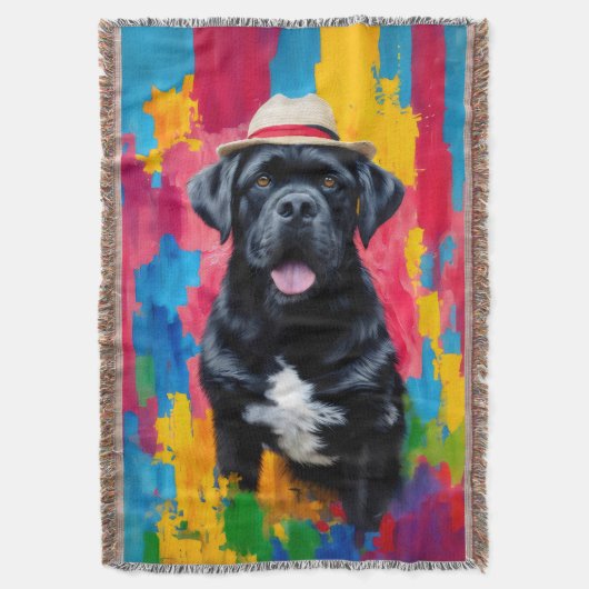 Cane Corso Pop Art Decke (Vorderseite Vertikal)