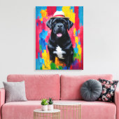 Cane Corso Pop Art Portrait Leinwanddruck (Insitu (Wohnzimmer))