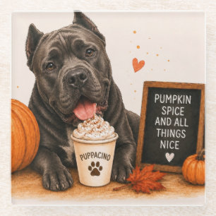 Cane Corso Pumpkin Spice Puppaccino Glasuntersetzer