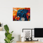 Cane Corso Quilling Art Dog Portrait Poster (Heimbüro)