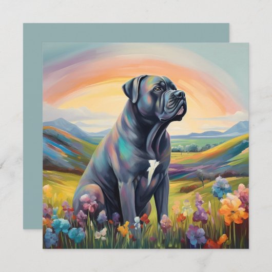 Cane Corso Rainbow Bridge Custom Dog Name (Vorne/Hinten)