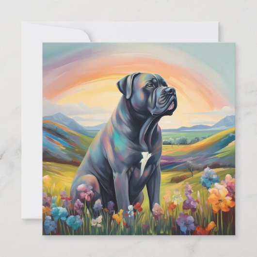 Cane Corso Rainbow Bridge Custom Dog Name (Vorderseite)