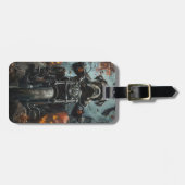 Cane Corso Riding Motorrad Halloween Beängstigend Gepäckanhänger (Vorderseite horizontal)