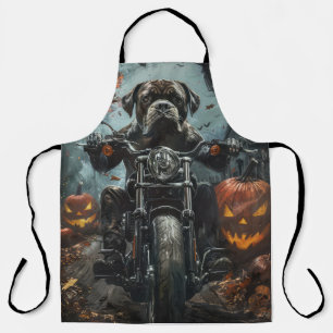 Cane Corso Riding Motorrad Halloween Beängstigend Schürze