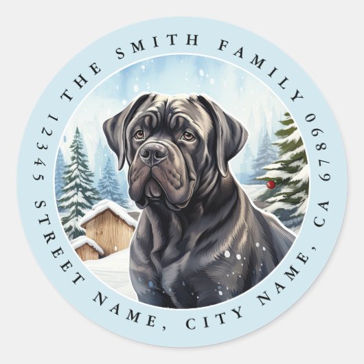 Cane Corso Round Stickers (Vorderseite)