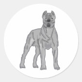Cane Corso Runder Aufkleber (Vorderseite)