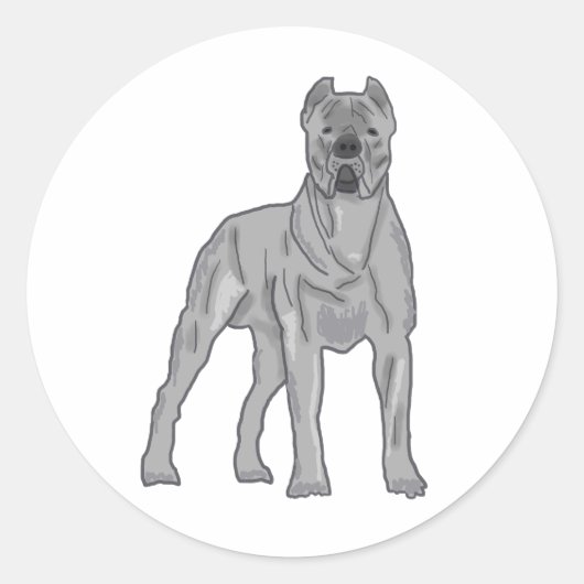 Cane Corso Runder Aufkleber (Vorderseite)