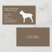 Cane Corso Silhouette Visitenkarte (Vorne/Hinten)