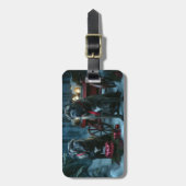 Cane Corso Snowy Sleigh Weihnachtsdekor Gepäckanhänger (Vorderseite vertikal)