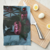 Cane Corso Snowy Sleigh Weihnachtsdekor Geschirrtuch (Viertel Falte)