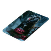 Cane Corso Snowy Sleigh Weihnachtsdekor Magnet (Linke Seite)