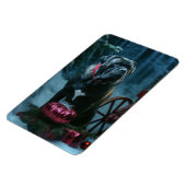 Cane Corso Snowy Sleigh Weihnachtsdekor Magnet (Linke Seite)