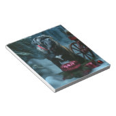 Cane Corso Snowy Sleigh Weihnachtsdekor Notizblock (angewinkelt)