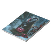 Cane Corso Snowy Sleigh Weihnachtsdekor Notizblock (Rotiert)