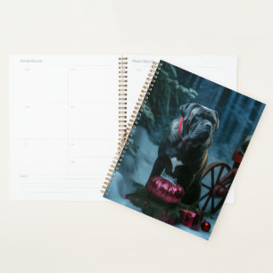 Cane Corso Snowy Sleigh Weihnachtsdekor Planer