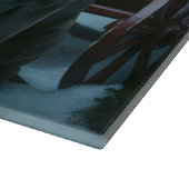 Cane Corso Snowy Sleigh Weihnachtsdekor Schneidebrett (Ecke)