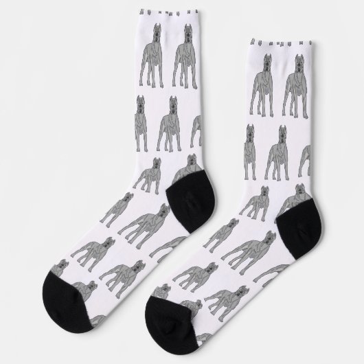Cane Corso Socken (Linkes Detail)