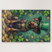 Cane Corso St Patrick’s Day Glückshund Puzzle (Horizontal)