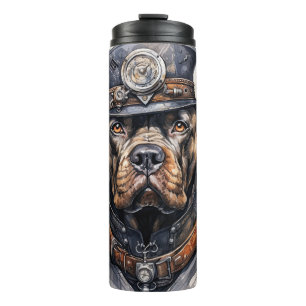 Cane Corso Steampunk-Hund Thermosbecher