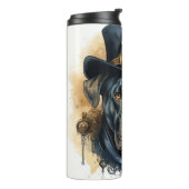 Cane Corso Steampunk-Hund Thermosbecher (Nach links gedreht)