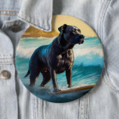 Cane Corso Strand Surfen Malerei Button (Beispiel)