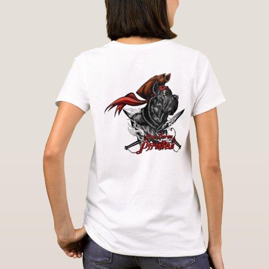 Cane Corso T - Shirt Pirates Ship Master Head (Rückseite)